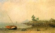 Martin Johnson Heade The Stranded Boat painting